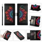For Xiaomi Redmi Note 9 Pro Printing Dual-color Half Mandala Pattern Dual-side Magnetic Buckle Horizontal Flip Leather Case with Holder & Card Slots & Wallet & Photo Frame & Lanyard(Black) - 1