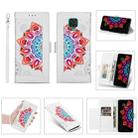 For Xiaomi Redmi Note 9 Pro Printing Dual-color Half Mandala Pattern Dual-side Magnetic Buckle Horizontal Flip Leather Case with Holder & Card Slots & Wallet & Photo Frame & Lanyard(White) - 1