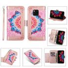 For Huawei Mate 20 Pro Printing Dual-color Half Mandala Pattern Dual-side Magnetic Buckle Horizontal Flip Leather Case with Holder & Card Slots & Wallet & Photo Frame & Lanyard(Rose Gold) - 1