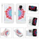 For Huawei Mate 30 Lite Printing Dual-color Half Mandala Pattern Dual-side Magnetic Buckle Horizontal Flip Leather Case with Holder & Card Slots & Wallet & Photo Frame & Lanyard(White) - 1