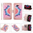 For Samsung Galaxy A5 (2017) Printing Dual-color Half Mandala Pattern Dual-side Magnetic Buckle Horizontal Flip Leather Case with Holder & Card Slots & Wallet & Photo Frame & Lanyard(Rose Gold) - 1