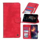 For Motorola Moto G9 Plus Antelope Texture Magnetic Buckle Horizontal Flip PU Leather Case with Card Slots & Wallet & Holder(Red) - 1