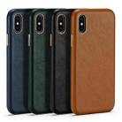 Lambskin Texture Four-Corner Full Coverage Leather + Metal Protective Case For iPhone 7 Plus / 8 Plus(Green) - 5
