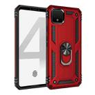 For Google Pixel 4 Shockproof TPU + PC Protective Case with 360 Degree Rotating Holder(Red) - 1