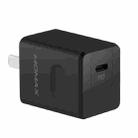 MOMAX UM15 PD 20W Single Port Quick Charging Travel Charger Power Adapter(Black) - 1