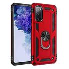 For Samsung Galaxy S20 FE 5G Shockproof TPU + PC Protective Case with 360 Degree Rotating Holder(Red) - 1