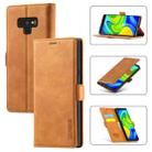 For Samsung Galaxy Note9 LC.IMEEK Strong Magnetism Ultra-thin Horizontal Flip Shockproof Matte TPU + PU Leather Case with Holder & Card Slots & Wallet(Brown) - 1