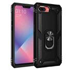 For OPPO A5 / A3s Shockproof TPU + PC Protective Case with 360 Degree Rotating Holder(Black) - 1