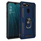 For OPPO A5s Shockproof TPU + PC Protective Case with 360 Degree Rotating Holder(Blue) - 1