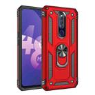 For OPPO F11 Pro Shockproof TPU + PC Protective Case with 360 Degree Rotating Holder(Red) - 1