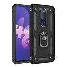 For OPPO F11 Pro Shockproof TPU + PC Protective Case with 360 Degree Rotating Holder(Black) - 1