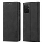 For Samsung Galaxy S20 LC.IMEEKE Strong Magnetism Ultra-thin Horizontal Flip Shockproof Matte TPU + PU Leather Case with Holder & Card Slots & Wallet(Black) - 1