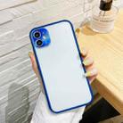 For iPhone 11 Electroplating All-Inclusive Pure TPU Protective Case with Metal Lens Cover (Blue) - 1