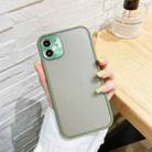 For iPhone 11 Electroplating All-Inclusive Pure TPU Protective Case with Metal Lens Cover (Green Gray) - 1
