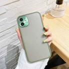 For iPhone 11 Pro Electroplating All-Inclusive Pure TPU Protective Case with Metal Lens Cover (Green Gray) - 1