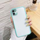 For iPhone 11 Pro Electroplating All-Inclusive Pure TPU Protective Case with Metal Lens Cover (Sky Blue) - 1