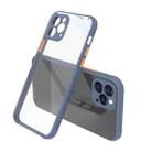 Tire Side Texture Contrast Button Shockproof PC + TPU Phone Protective Case For iPhone 12 Pro(Gray Blue) - 1