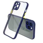 Tire Side Texture Contrast Button Shockproof PC + TPU Phone Protective Case For iPhone 12 Pro Max(Royal Blue) - 1