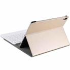 A098 Detachable Ultra-thin ABS Bluetooth Keyboard Tablet Case for iPad Air 4 10.9 inch (2020), with Stand(Gold) - 8