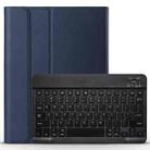 A098 Detachable Ultra-thin ABS Bluetooth Keyboard Tablet Case for iPad Air 4 10.9 inch (2020), with Stand(Dark Blue) - 1