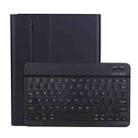 A098B TPU Detachable Ultra-thin Bluetooth Keyboard Tablet Case for iPad Air 4 10.9 inch (2020), with Stand & Pen Slot(Black) - 1