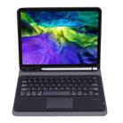 A098B-A Detachable ABS Ultra-thin Bluetooth Keyboard + TPU Tablet Case for iPad Air 4 10.9 inch (2020), with Stand & Pen Slot & Touch(Dark Blue) - 4