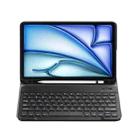 C098B Detachable ABS Ultra-thin Candy Colors Bluetooth Keyboard Tablet Case for iPad Air 4 10.9 inch (2020), with Stand & Pen Slot(Black) - 2
