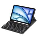 C098B Detachable ABS Ultra-thin Candy Colors Bluetooth Keyboard Tablet Case for iPad Air 4 10.9 inch (2020), with Stand & Pen Slot(Black) - 4