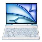 For iPad Air 11 2024 / 2025 / Air 4 2020 / Air 5 2022 A098B Detachable ABS Ultra-thin Candy Colors Bluetooth Keyboard Tablet Case with Stand & Pen Slot(Light Blue) - 3