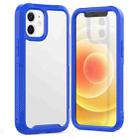 PC+TPU Color Transparent Shockproof Phone Protective Case For iPhone 12 Mini(Blue) - 1