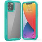 PC+TPU Color Transparent Shockproof Phone Protective Case For iPhone 12 / 12 Pro(Light Blue) - 1