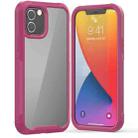 PC+TPU Color Transparent Shockproof Phone Protective Case For iPhone 12 / 12 Pro(Purple) - 1