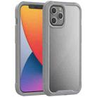 PC+TPU Color Transparent Shockproof Phone Protective Case For iPhone 12 Pro Max(Grey) - 1