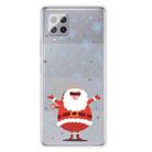 For Samsung Galaxy A42 5G Trendy Cute Christmas Patterned Case Clear TPU Cover Phone Cases(Santa Claus with Open Hands) - 1