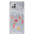 For Samsung Galaxy A42 5G Trendy Cute Christmas Patterned Case Clear TPU Cover Phone Cases(White Tree Gift) - 1