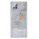 For Samsung Galaxy A42 5G Trendy Cute Christmas Patterned Case Clear TPU Cover Phone Cases(Skiing Bird) - 1