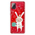 For Samsung Galaxy A51 Trendy Cute Christmas Patterned Case Clear TPU Cover Phone Cases(Gift Rabbit) - 1