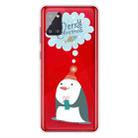 For Samsung Galaxy A71 5G Trendy Cute Christmas Patterned Case Clear TPU Cover Phone Cases(Penguin) - 1