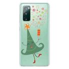 For Samsung Galaxy S20 FE Trendy Cute Christmas Patterned Case Clear TPU Cover Phone Cases(Merry Christmas Tree) - 1