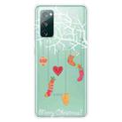 For Samsung Galaxy S20 FE Trendy Cute Christmas Patterned Case Clear TPU Cover Phone Cases(White Tree Gift) - 1