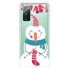 For Samsung Galaxy S20 FE Trendy Cute Christmas Patterned Case Clear TPU Cover Phone Cases(Socks Snowman) - 1