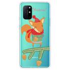 For OnePlus 8T Trendy Cute Christmas Patterned Case Clear TPU Cover Phone Cases(Fox) - 1