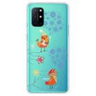 For OnePlus 8T Trendy Cute Christmas Patterned Case Clear TPU Cover Phone Cases(Two Snowflakes) - 1