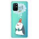 For OnePlus 8T Trendy Cute Christmas Patterned Case Clear TPU Cover Phone Cases(Penguin) - 1