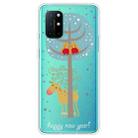 For OnePlus 8T Trendy Cute Christmas Patterned Case Clear TPU Cover Phone Cases(Lovers and Deer) - 1