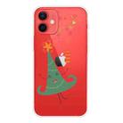 For iPhone 12 mini Trendy Cute Christmas Patterned Case Clear TPU Cover Phone Cases (Merry Christmas Tree) - 1