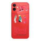 For iPhone 12 mini Trendy Cute Christmas Patterned Case Clear TPU Cover Phone Cases (Christmas Suit) - 1