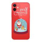 For iPhone 12 mini Trendy Cute Christmas Patterned Case Clear TPU Cover Phone Cases (Crystal Ball) - 1