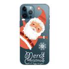 For iPhone 12 / 12 Pro Trendy Cute Christmas Patterned Case Clear TPU Cover Phone Cases(Santa Claus) - 1