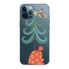 For iPhone 12 / 12 Pro Trendy Cute Christmas Patterned Case Clear TPU Cover Phone Cases(Big Christmas Tree) - 1